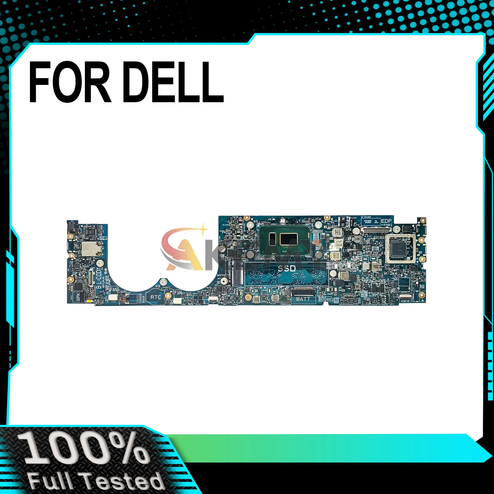 

For DELL XPS 13 9370 LA-E671P Laptop Motherboard I5 I7 8th Gen CPU 8G/16G RAM CN-0W970W YPVJW 0JCHK7 N01X1 DW2T5 100% Tested OK