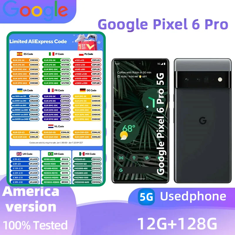 Google Pixel 6 Pro 6Pro 5G 6.7