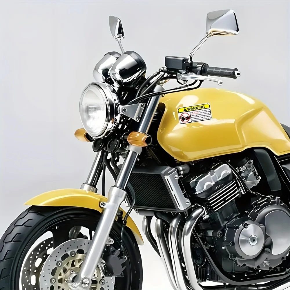 Amusing Turbo Safety Stickers (2pcs), Long - Lasting, for Vehicles, Laptops, Water Bottles, Notebooks, Phone Cases