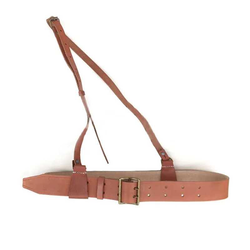 Vintage Men's Diagonal Cross Belt Double Eye Hole Replica Waist Belt Classic Replica Style Suitable for Daily Matching