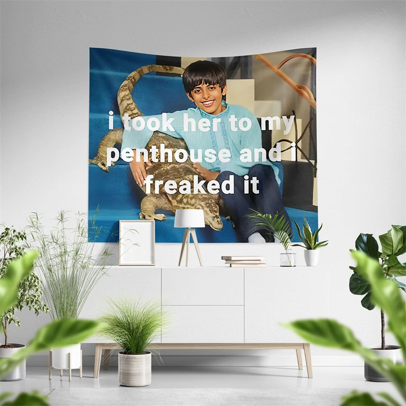 Aertemisi Ravi I Took Her To My Penthouse and I Freaked It Tapestry Wall Hanging Art for Bedroom Living Room Decor Party