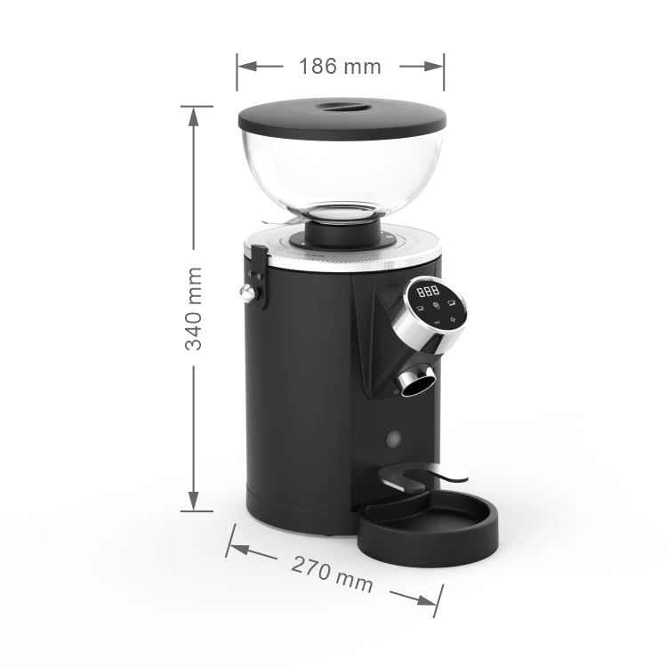 Macinacaffè Elettrico Commerciale Monodose Super Silenzioso per Chicchi di Caffè