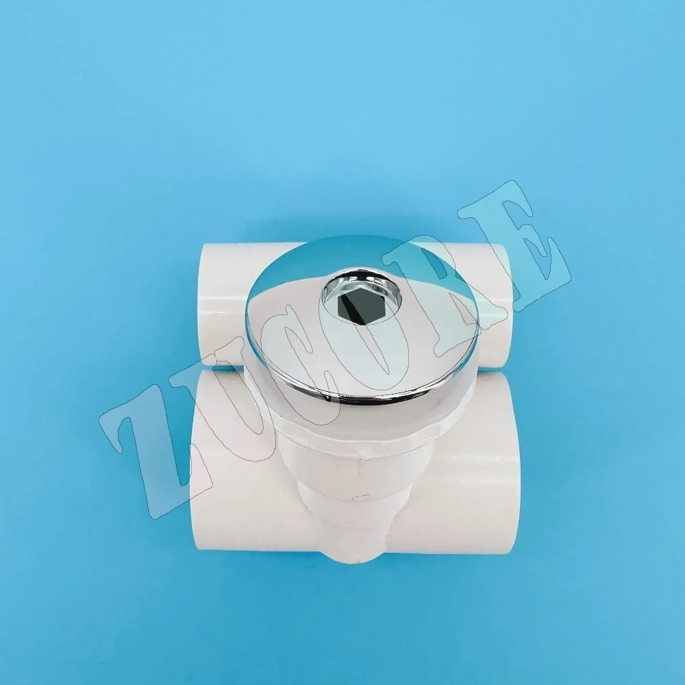 Φ40mm Cover 32mm Water-in Jet Nozzle Chromed Cap PVC Body Massage Bathtub Bubble Nozzle Straight Shape Hot Tub Water Jet Nozzle