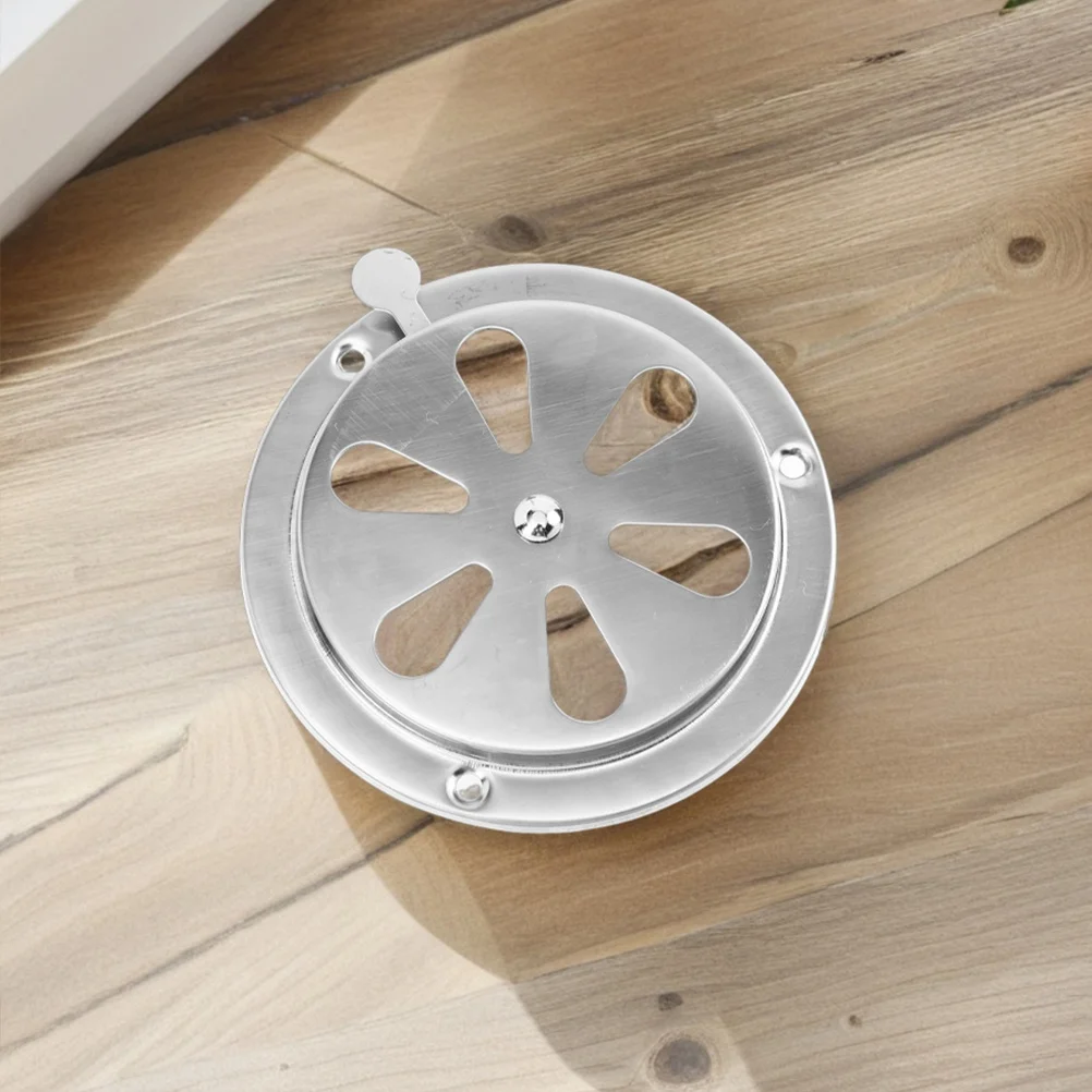 

2Pcs Stainless Steel Air Damper for Rv Boat Yacht Marine Ventilation Grill Louver Cover Round Vent Plate Efficient Airflow