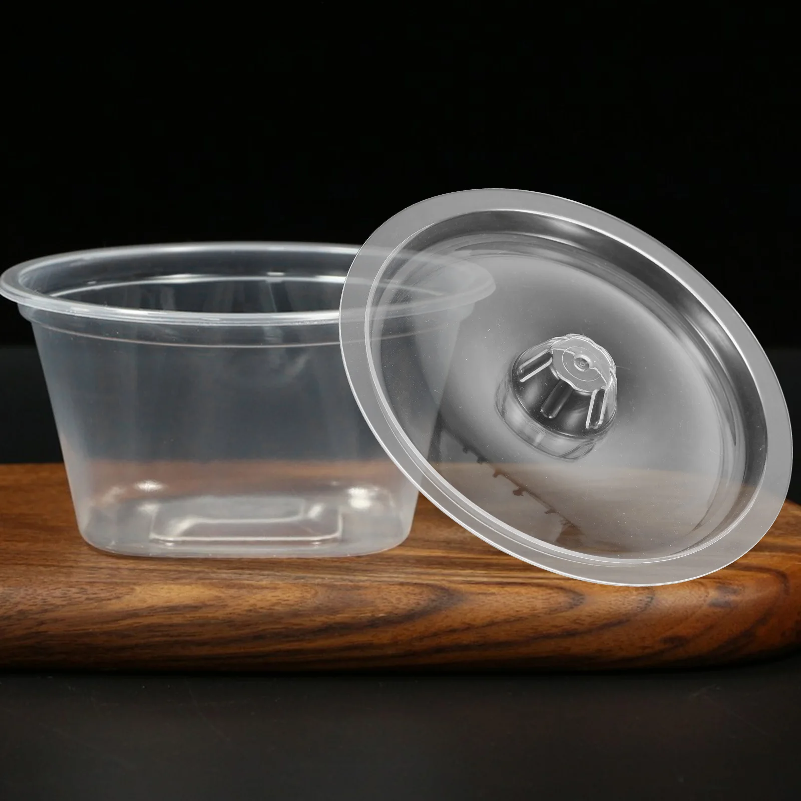 

Reusable Clear Acrylic For Kitchen Storage Jars Airtight Replacement Cover Transparent Seasoning Jar Lid Sugar Spice Container