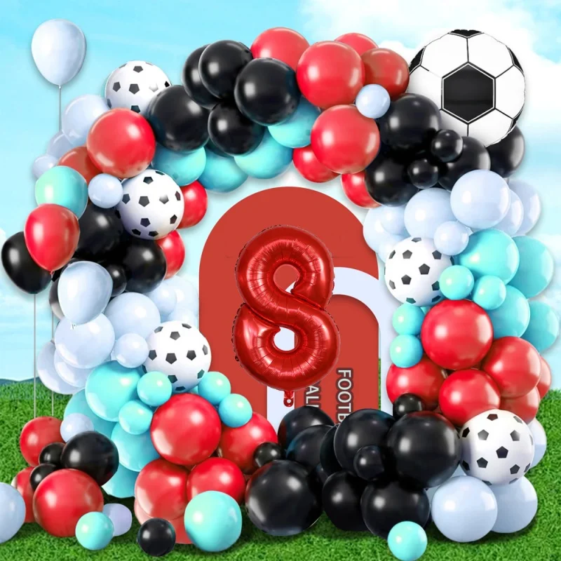 

Cross-border Carnival Football latex Balloon Set Club Party Football-themed Background Matte Balloon Birthday Decoration Props
