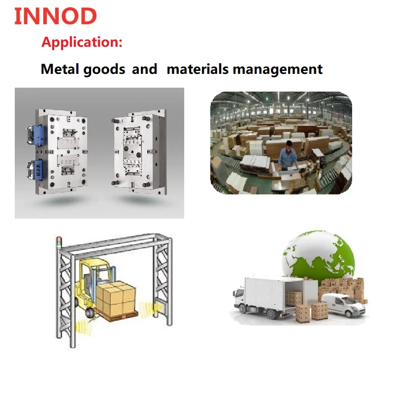 창고 관리를 위한 Alien H3 칩 판독 범위 0~8m를 갖춘 860~960Mhz ABS rfid uhf 방지 금속 태그