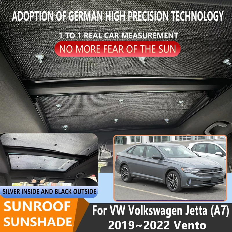 

Изоляционный козырек на крыше для VW Volkswagen Jetta 2019 2020 2021 2022, солнцезащитный козырек с защитой от УФ-лучей, панорамный тепловой экран на крыше автомобиля, окно