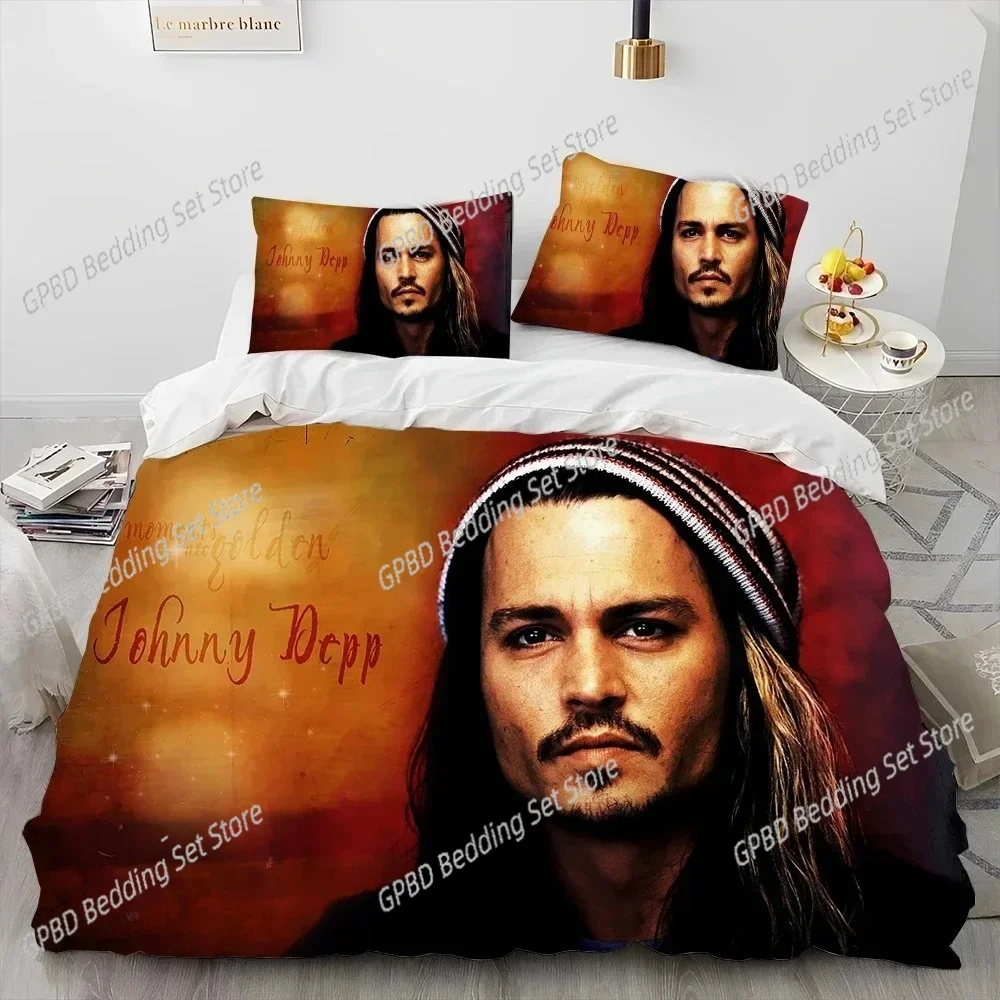 Johnny Depp Series 3D NEW Duvet Cover Pillowcase Bedding Set Adult Boy Girl Bedroom Decoration Children Single Double Large 5
