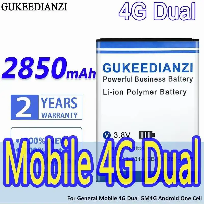 

4G Dual 2850Mah Long-Lasting Performance Mobile Phone Battery For General GM4G Premium Replacement