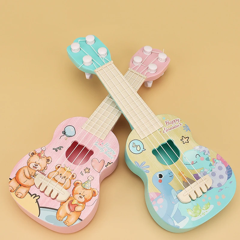 Ukulel JEToy pour enfants, 26cm, instruments de jeu avec pagaies simulant, jouets musicaux existants, cadeaux Montessori pour garçons et filles