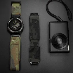 Compatible With Garmin And Amazfit Falcon Quickfit 20 22 26mm Nylon Military Wrist Strap For Fenix/Tactix/MARQ/Quatix