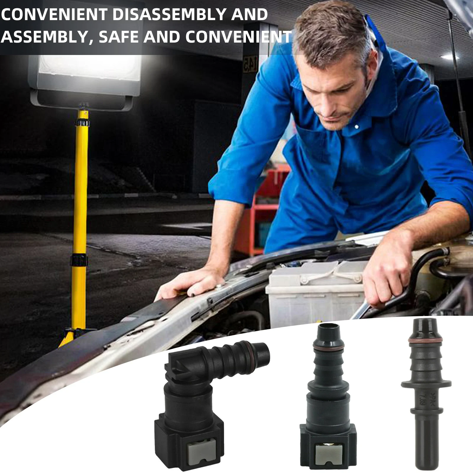 รถการใช้สาย Coupler ท่อ Quick Connect ID8 7.89 9.89 11.8 ยางไนลอนท่ออะแดปเตอร์ Disconnect Release ท่อเชื่อมต่อ