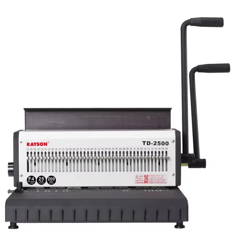 Factory Punching Binding Machine TD-2500 40 Holes Calendar A3A4 Books Double Wire-O Binding Machine