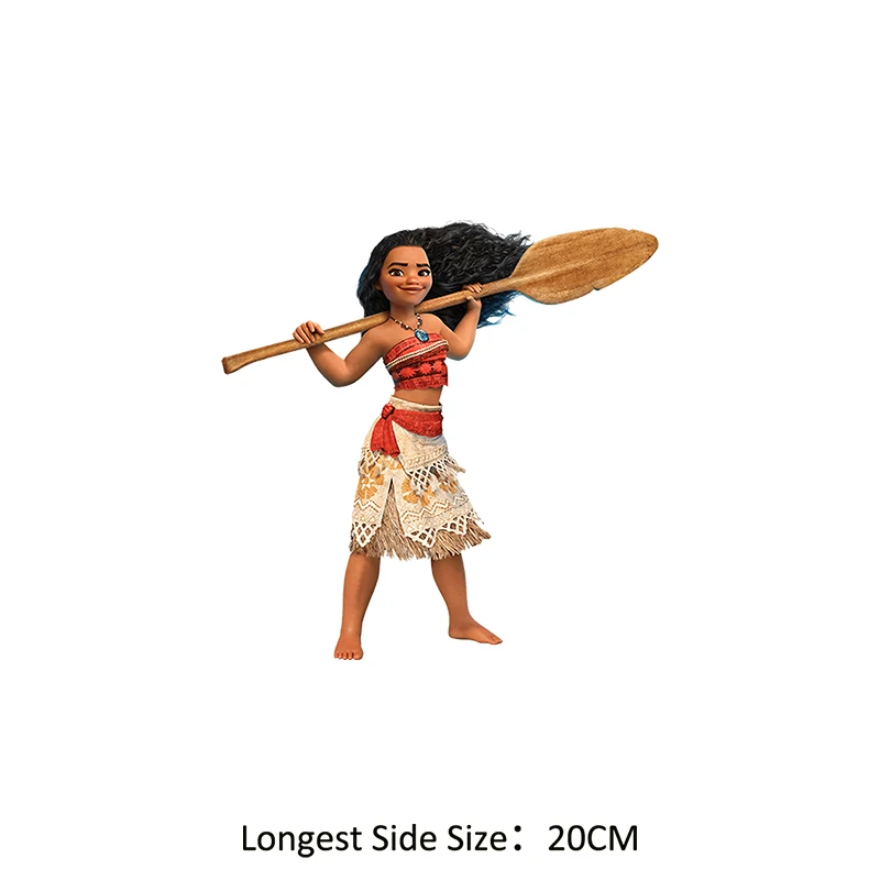 Disney Moana patches for ironing on clothes Fusible Patch DIY T-shirt for Christmas decoration on girls clothing for Kids gifts