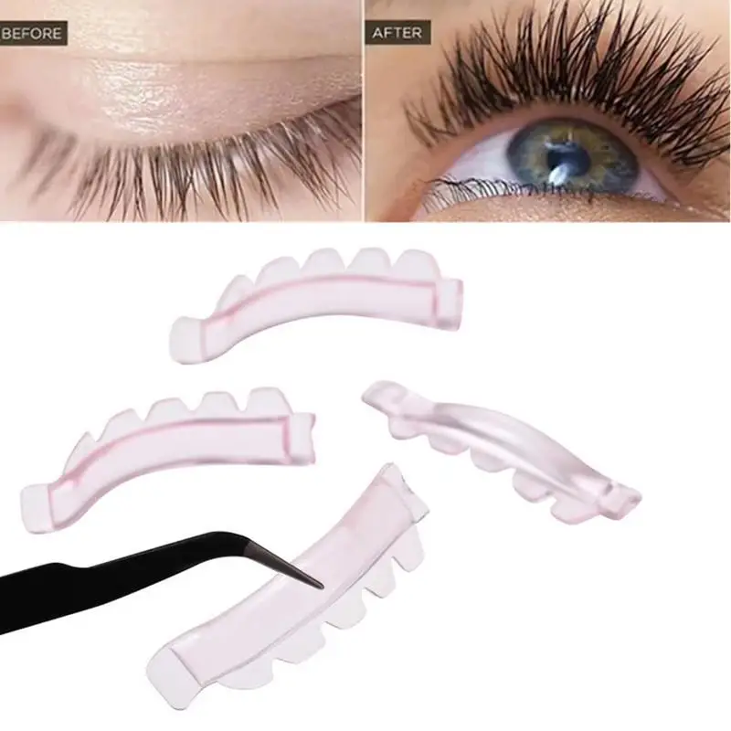 New 12Pcs/6size Lash Lift Pads, Jelly Lash Lift Rods Self Adhesive Silicone Pads C-Curl Eyelash Lifting Shield,DIY Use At Home - view 2