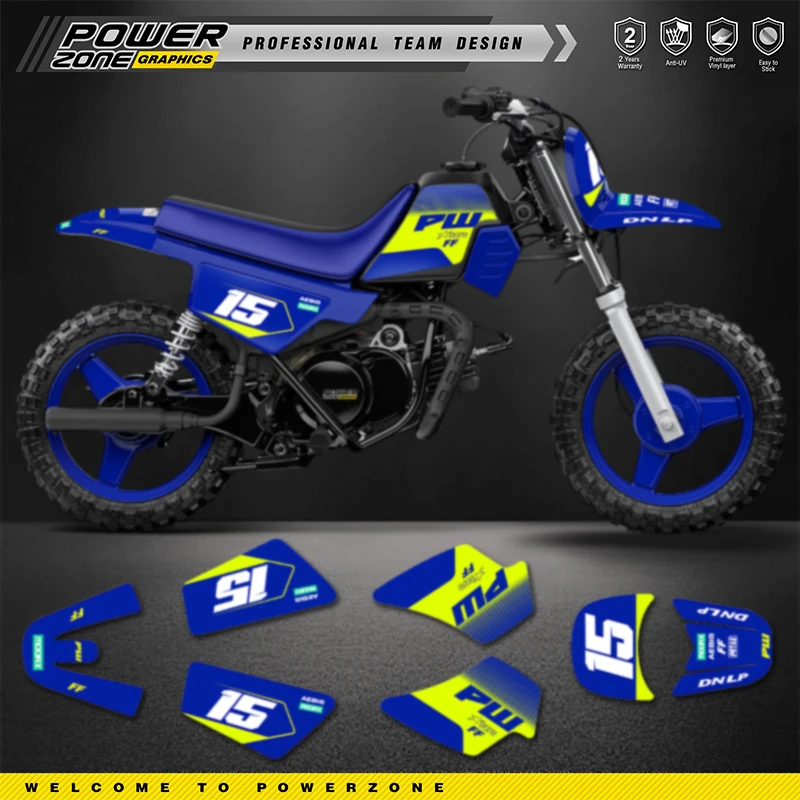 PowerZone New Style Graphics Decals For 3M Stickers Kit For YAMAHA PW50 Motorcycle Stickers