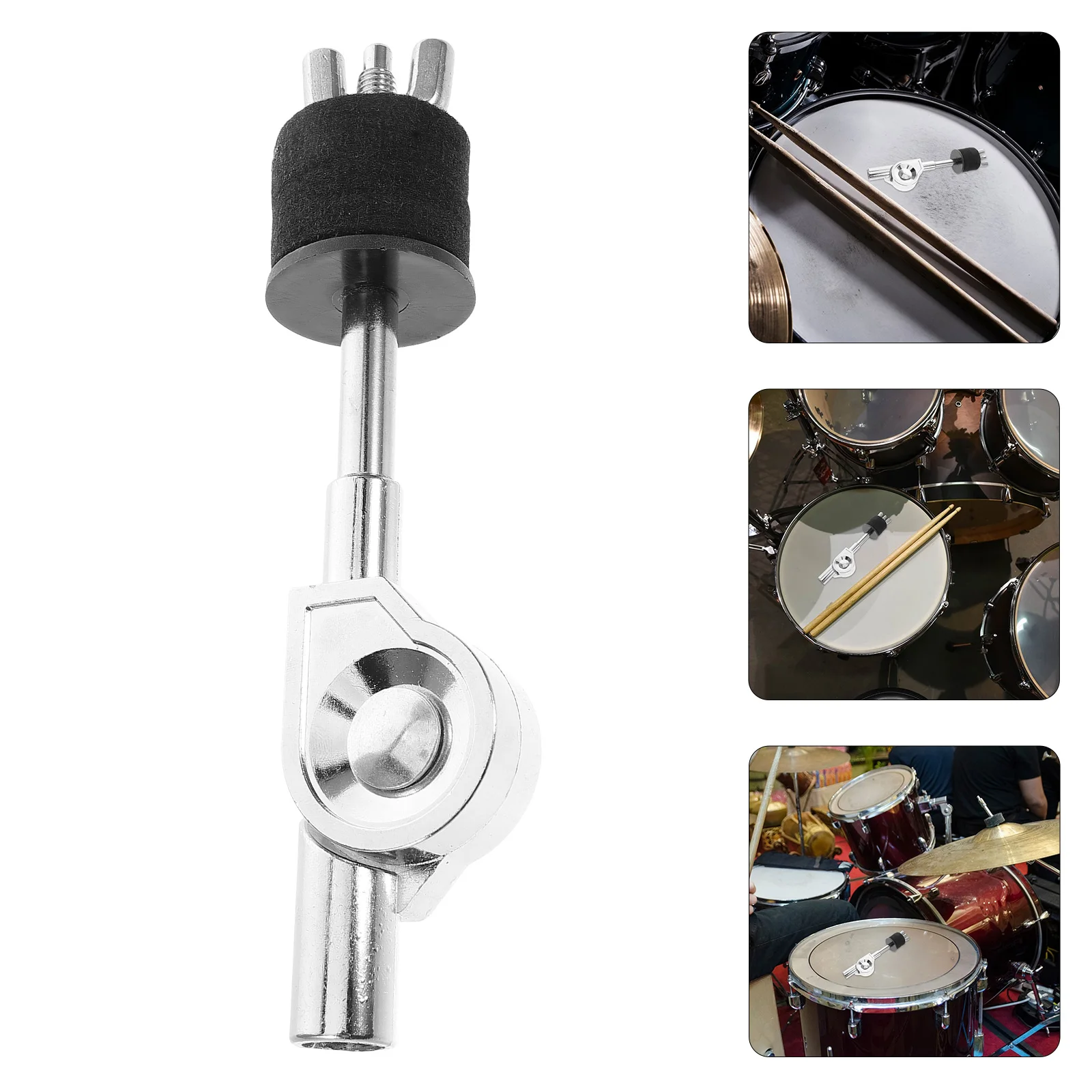 

Cymbal Stacker Mount Adjustable Clamp for Water Cymbal Arm Splash Cymbal Boom Attachment Drum Stand Accessory