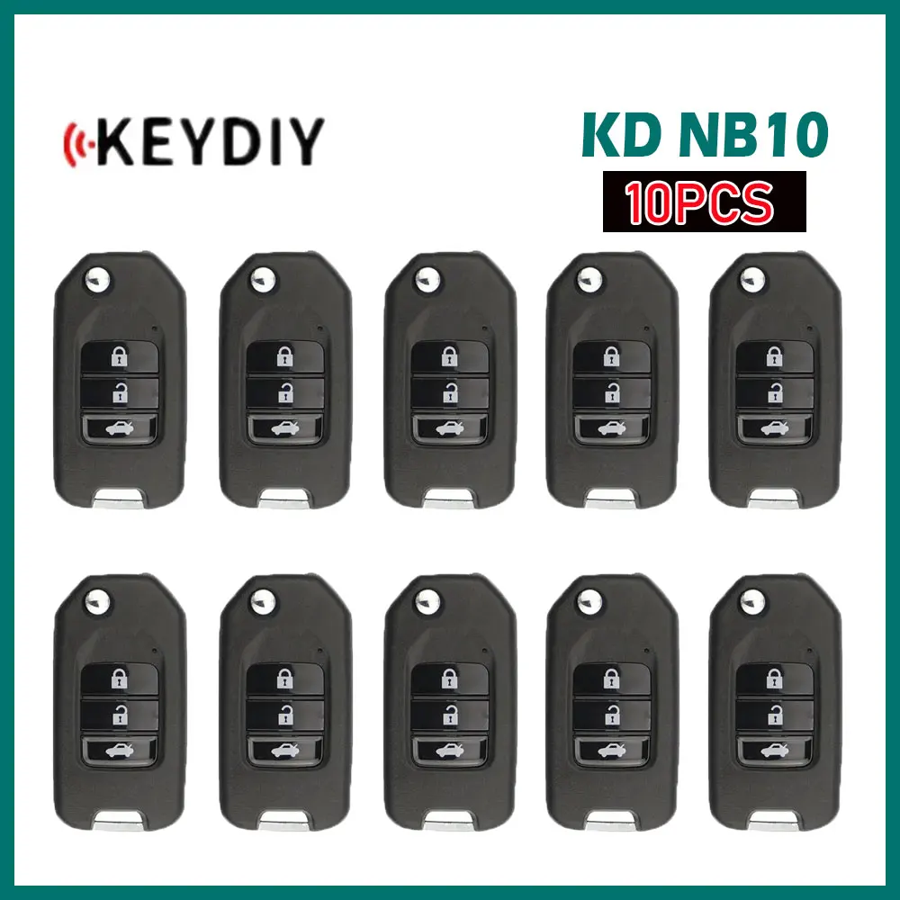 

10pcs KEYDIY NB10 Multifunction Remote Key for Honda NB10-2 NB10-3 NB10-4 Car Remote Key for KD900/KD-X2/KD MINI Key Programmer