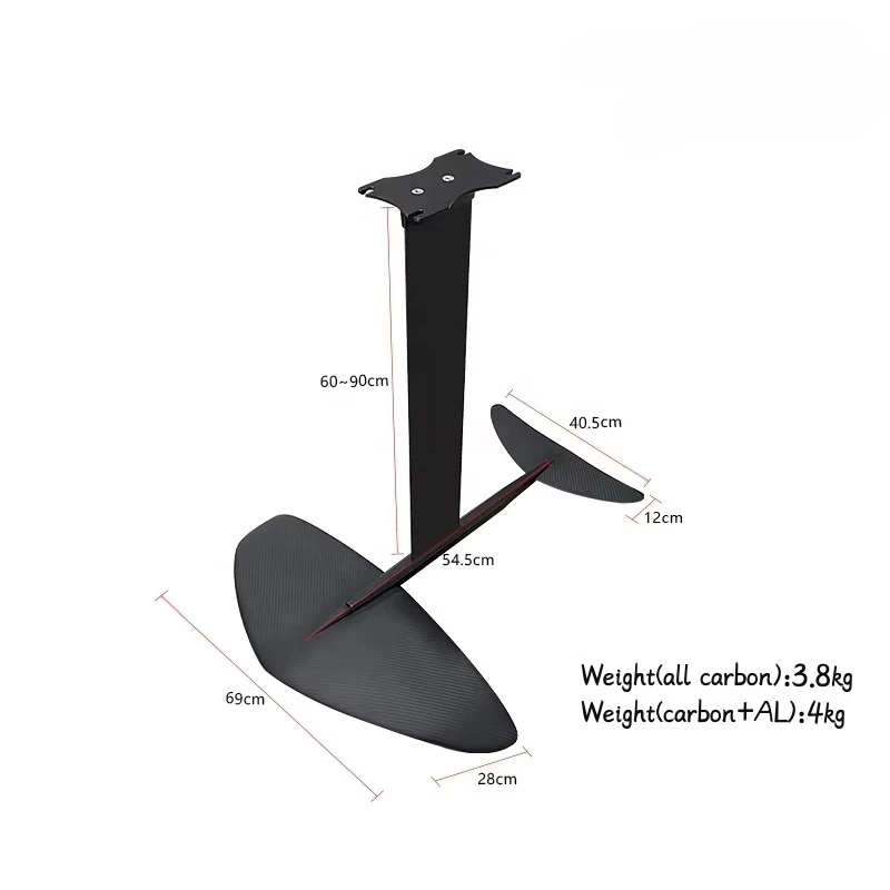 

Высококачественная панель для гидрофойла из алюминия/карбона для виндсерфинга и кайтинга