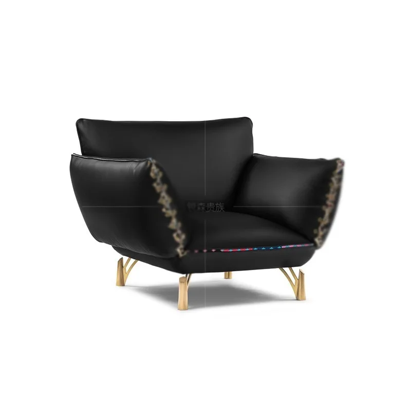Postmodern light luxury fabric sofa, Italian large-scale ecological cloth technology cloth