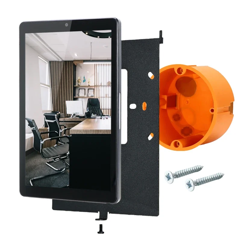 In-Wall Multi-Function POE Android 11 Embedded Touch Control Panel Built In Proximity Sensor For Meeting Room