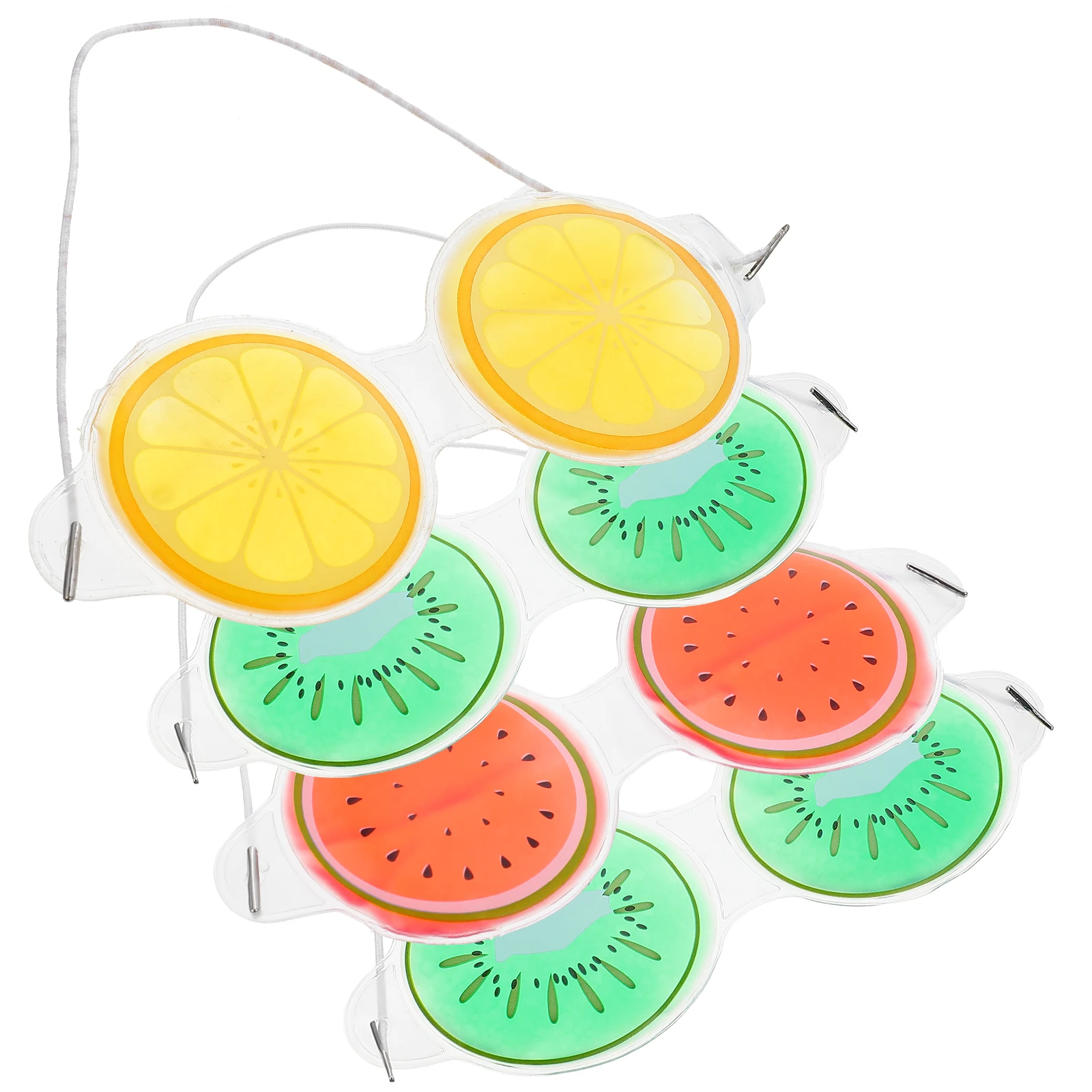 

4Pcs PVC Gel Cooling Eye Mask Reusable Ice Pads Relieves Eye Strain Headache Puffiness Protective Mask