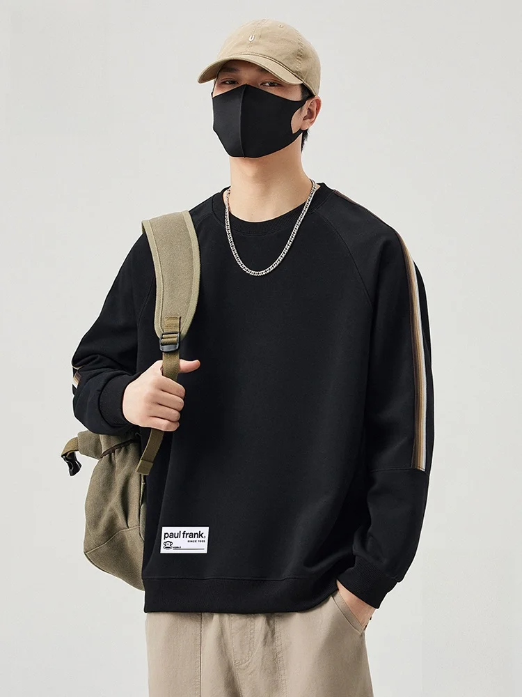 

Мужской свитшот Paul Frank в американском стиле, повседневный, с круглым вырезом, свободного кроя, с длинными рукавами, универсальный, удобный, из смесового хлопка, осенняя новинка