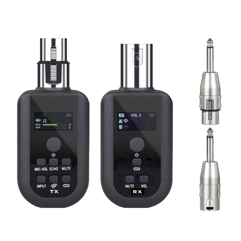 

A99E-SL-100 Microphone Wireless Xlr Transmitter Receiver UHF Wireless Mic System For Audio Mixer Electric Guitar Bass Noise