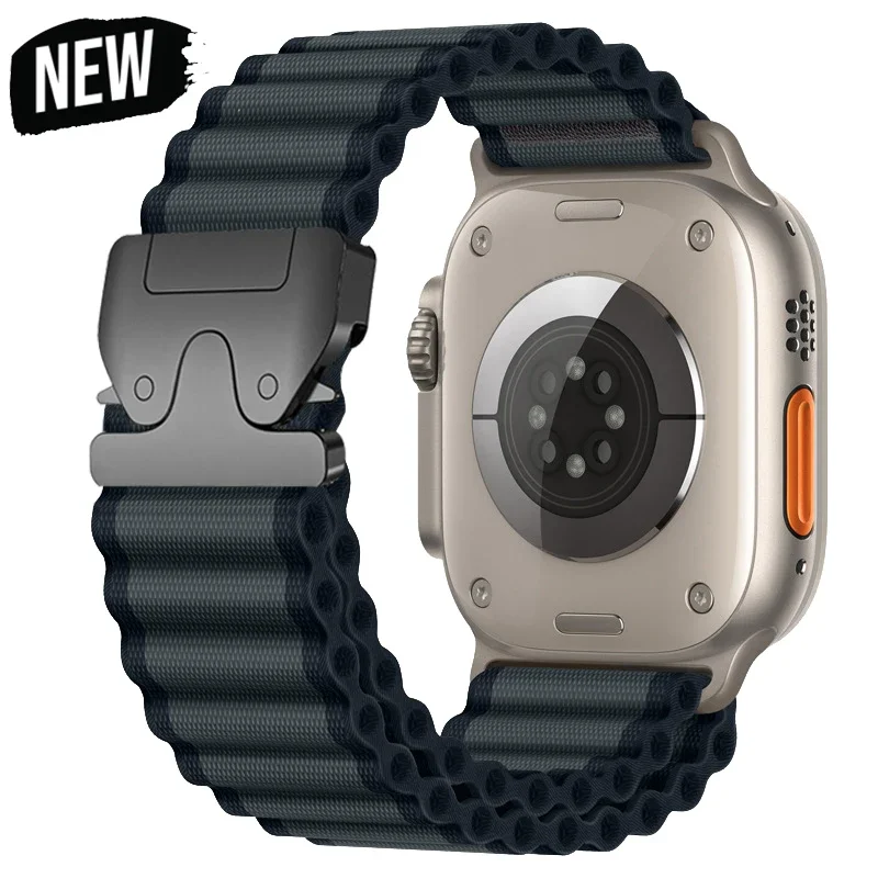 Nylon-Armband für Apple Watch Band Ultra 2 49mm 10 9 8 7 46 45mm 41 44mm Offroad-Sport-Armband für IWatch Series 6 SE