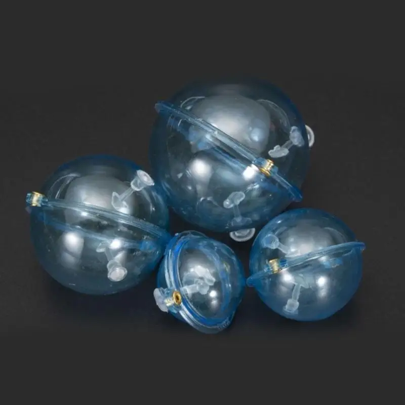 652F 10 ชิ้นล้างลูกปัดกลวงฟองพื้นผิวลอยทะเลตกปลากลางแจ้งอุปกรณ์เสริม