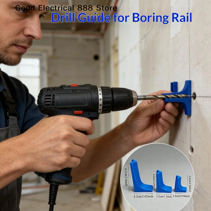 【G】3pcs/pack Hole Drilling Guide Rails with V-Groove Fit Design Square Positioning Tool More Durable Than Round Rails