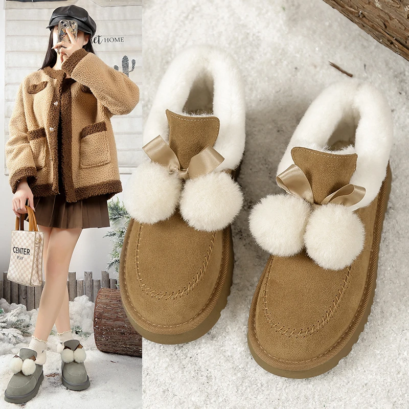 

Новинка 202, женская зимняя хлопковая обувь на толстой подошве, женские повседневные теплые нескользящие зимние ботинки, женская уличная модная обувь на плоской подошве