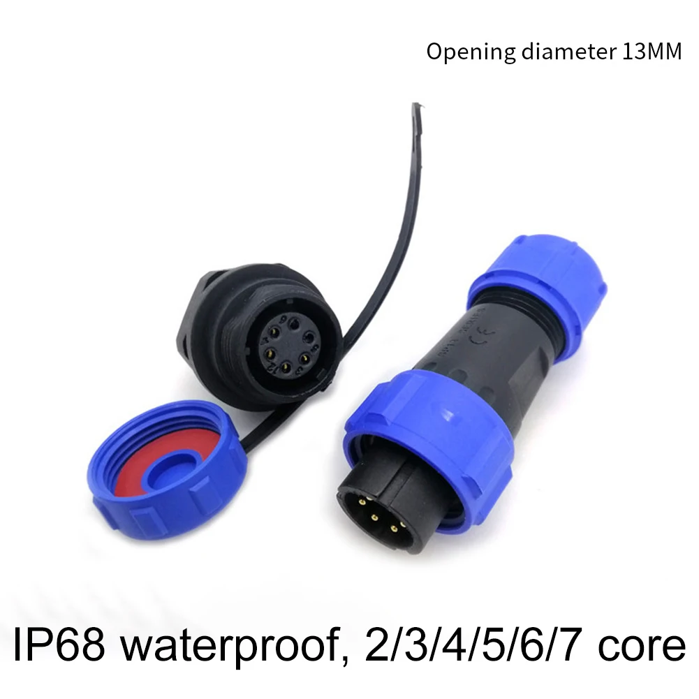 For Outdoor Applications IP68 Waterproof Connector Harsh Environments Dustproof Engineering Plastics High Insulation Resistance