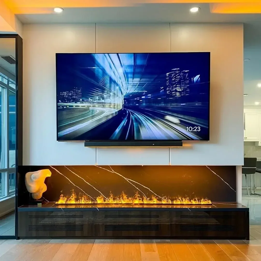 Ultra thin fake thermal power fireplace home decoration embedded simulated flame fireplace YX265TB