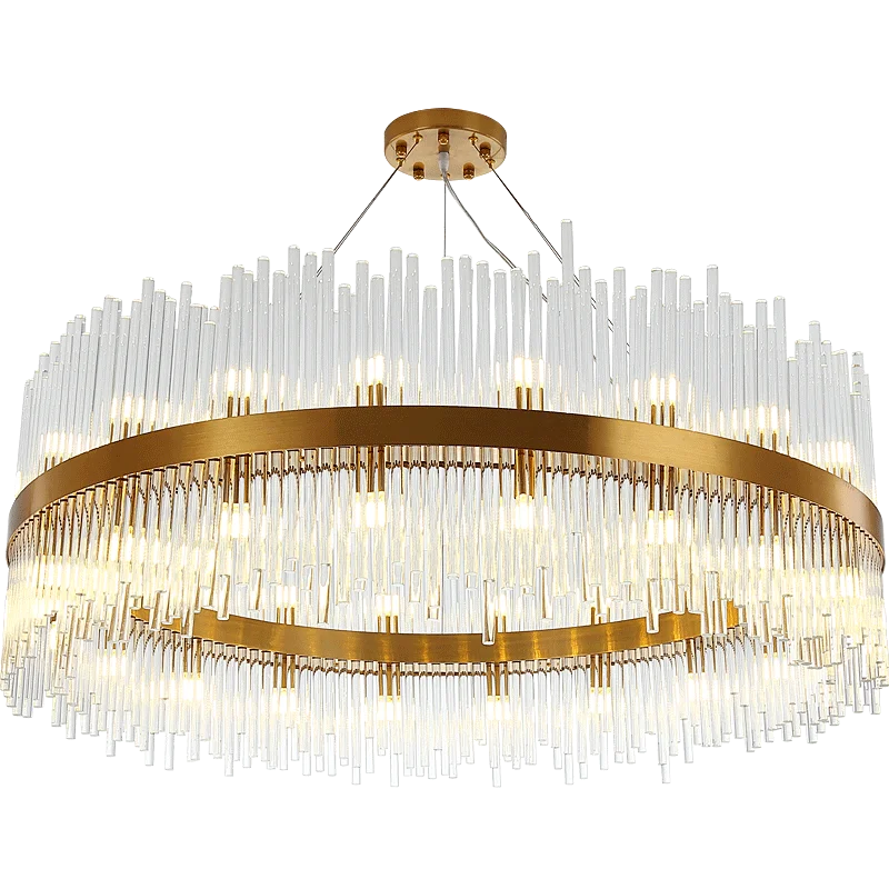 led gold chrome teto lustre iluminacao de designer lampadas penduradas nova tendencia fit for living room salon estar 2024 g9 01