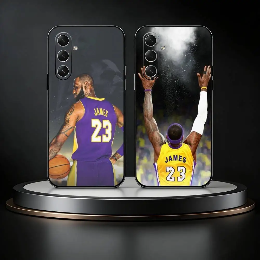 

Basketball Star L-Lebron James 23 Phone Case For Samsung Galaxy A73,A72,A71,A70,A52,A51 Others Soft Black Cover