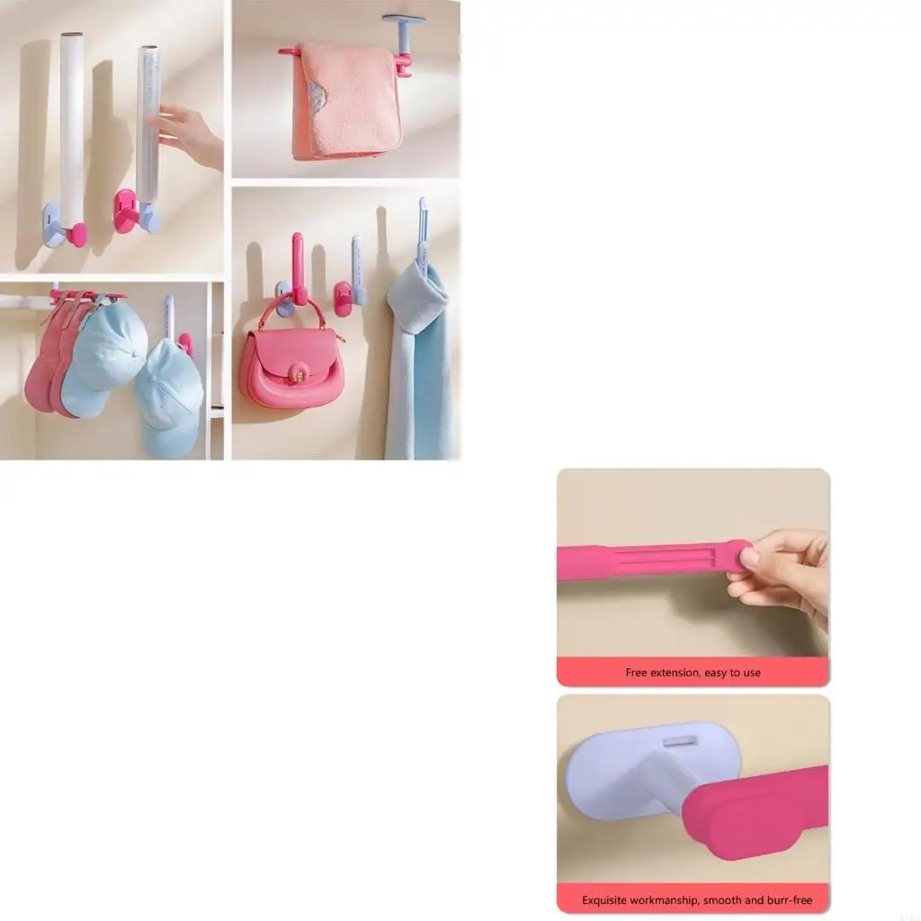   Easy Install Adjustable Wall Mounted Holder For Hairbands Jewelry Storage Organizing