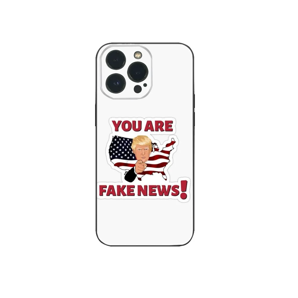 Fake News 2024 Trump Phone Case For IPhone16 15 14 13 12 Mini 11 Pro XS Max X XR SE5 6 7 8 Plus Soft Silicone Cover