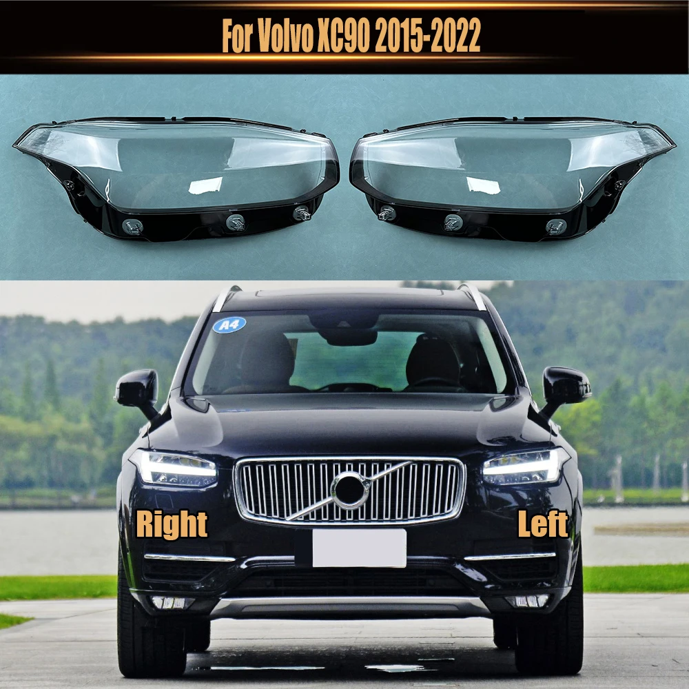 

For Volvo XC90 2015-2022 Headlamp Transparent Cover Lampshade Headlight Shell Lens Replace The Original Lampshade Plexiglass