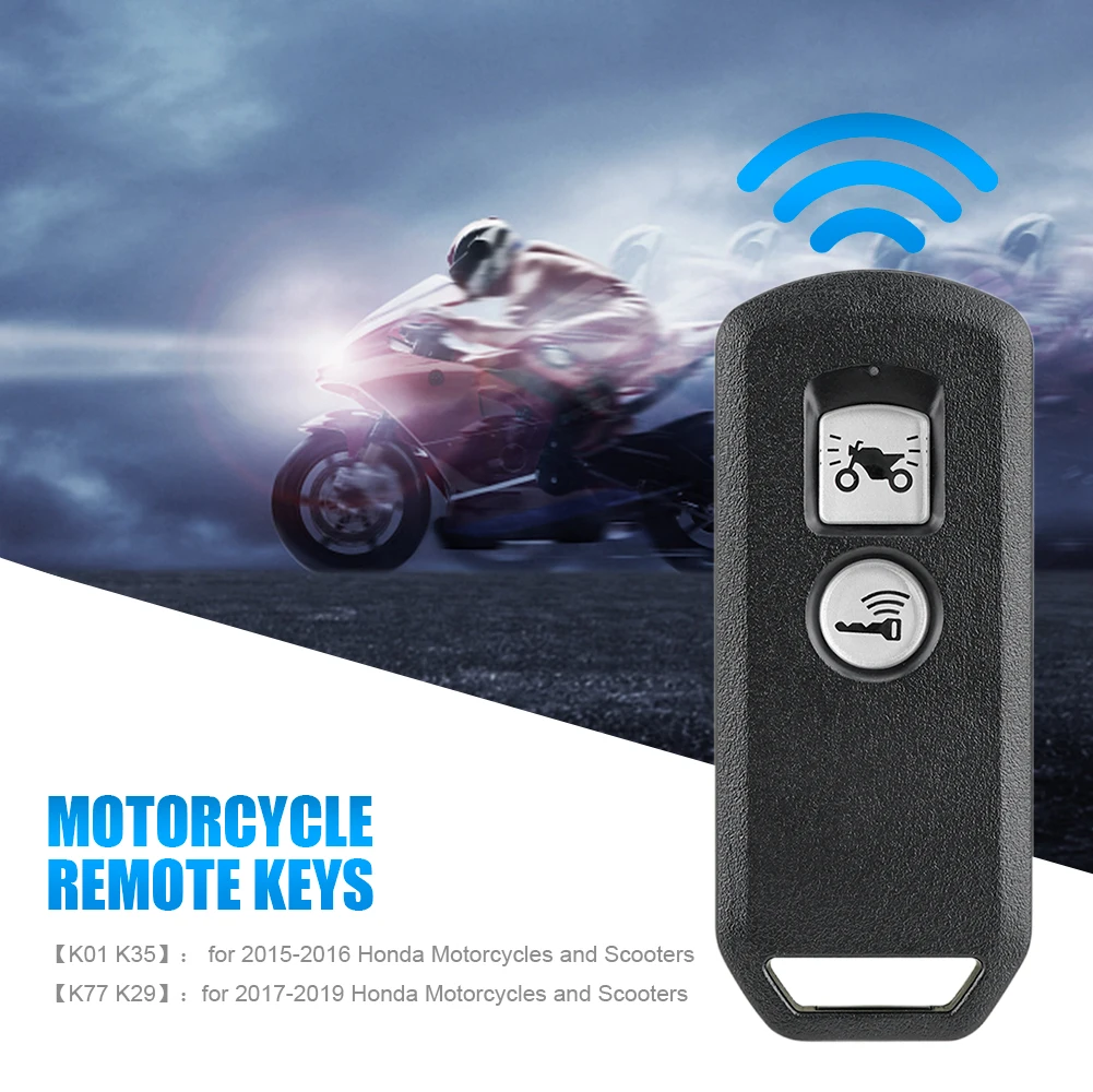 Für Honda Motorräder Roller 2017-2019 Motorrad Keyless Entry 2/3 Taste Remote Lock System Motorrad Remote Key Fob 433MHz