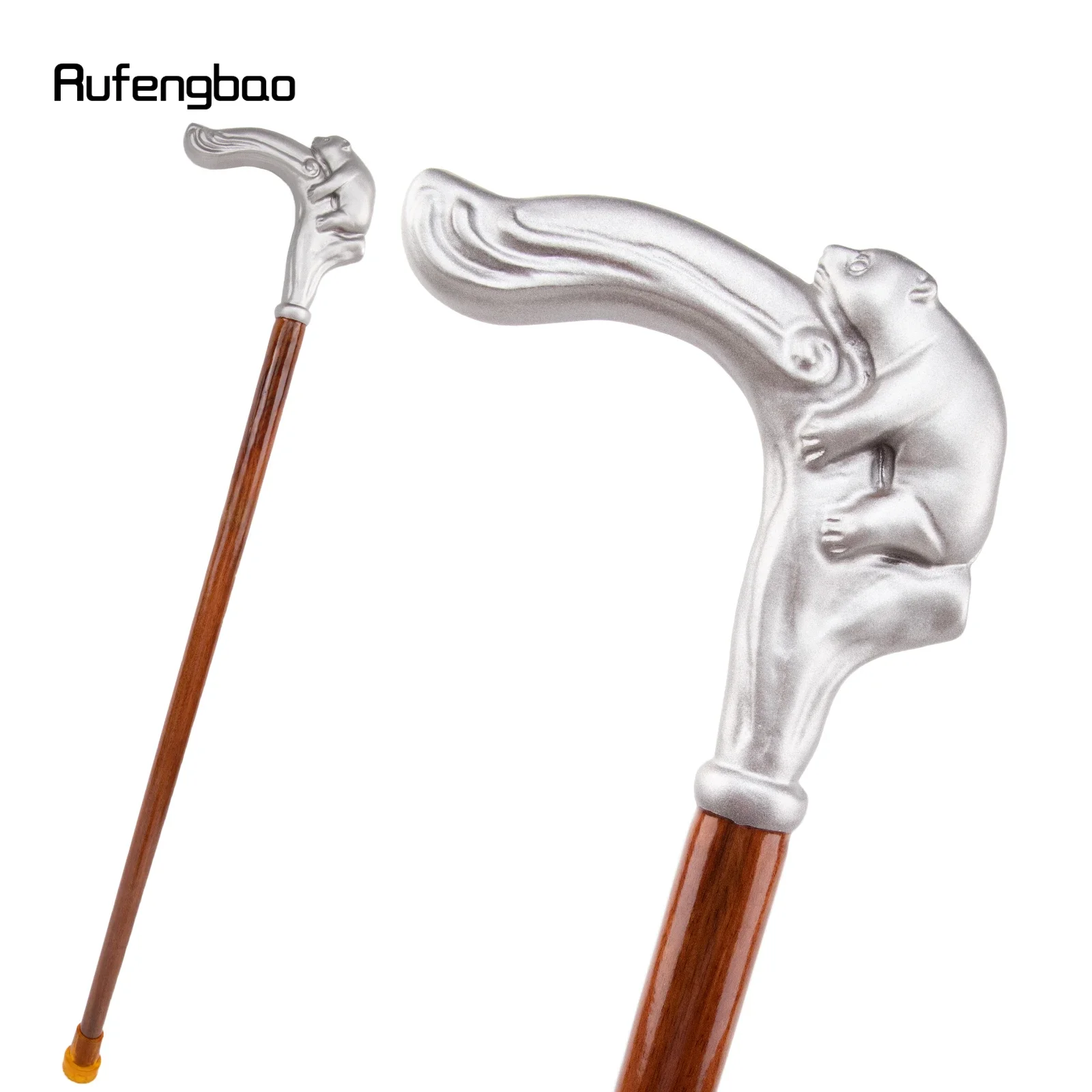 

Silver Panda Baby Bamboo Wooden Single Joint Fashion Cane for Halloween for Cosplay and Parties, for Cosplay & Party 93cm