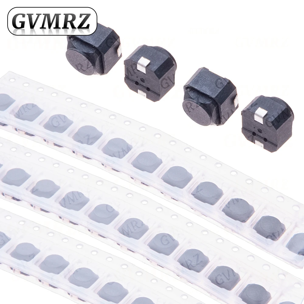 20PCS/lot silent push button switch Micro key power tactile switches 6x6x5 6*6*5MM Light touch mute  6X6x5mm 2PIN SMD