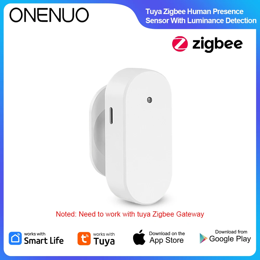 

Tuya Zigbee 24G Radar Human Presence Detector Smart PIR Sensor for Home Assistant Distance Detection Requires Gateway