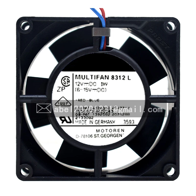 

BRAND NEW TYP 8312L 8312 L 12VDC ORIGINAL COOLING FAN COOLER 8032 80*80*32MM