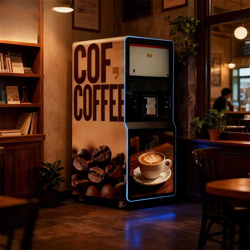FOODLINE Small Convenience Store Coffee Vending Kiosk Quick Installation Independent Coffee Bean Storage Box