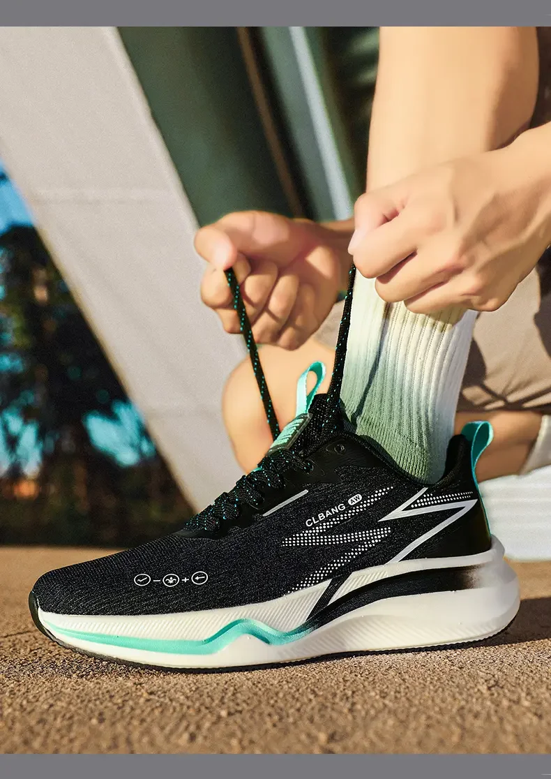 Fashion Couple Sneakers Breathable Running Shoes Marathon Racing Shock-absorbing Sports Tennis Shoes Unisex Gym Training Shoes