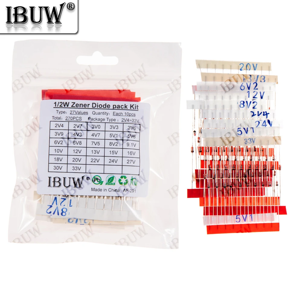 270PCS 27Values 1/2…