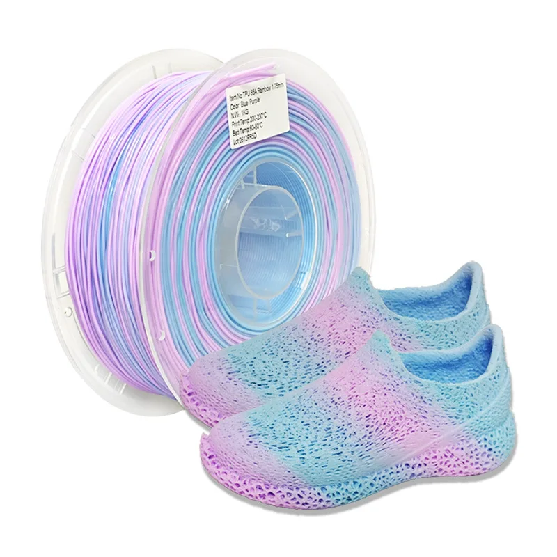 Printing consumables 85A soft material multi-color rainbow gradual change flexible material