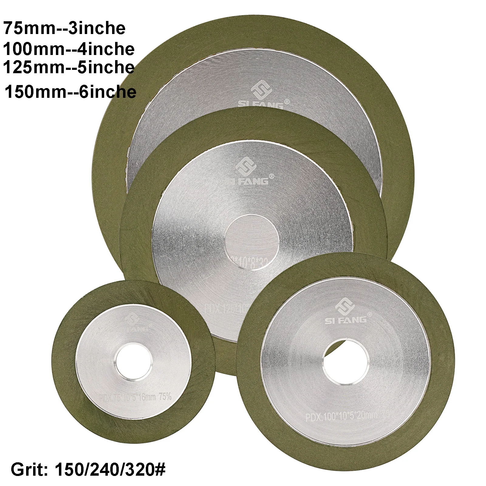 

75/100/125/150mm Diamond Grinding Disc Angle Grinder Polishing Wheel Cutting Disc for Tungsten Steel Milling Cutter Sharpening